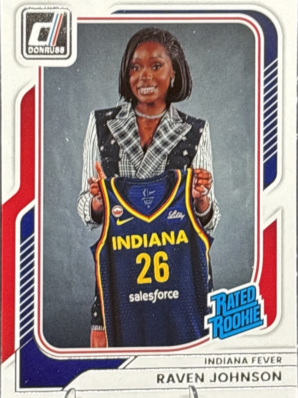 Panini Indiana Fever Raven Johnson Rated Rookie Card